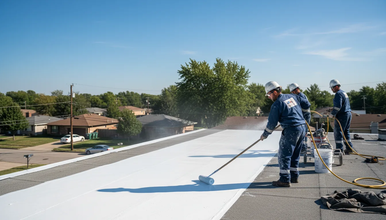 Commercial roof coating in Cochranville, PA near me